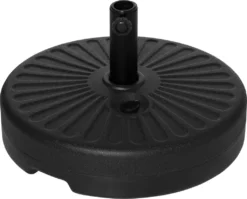 Outsunny Sonnenschirmständer 22 Kg Schirmständer Für Sonnenschirm Schirmstangen 38 Mm Sonnenschirmfuß Für Garten Terrasse Balkon Zement Schwarz Ø51 X 30H Cm