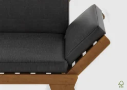 Perfecthomeshop Massives Gartenbankset Aus Holz 2 Stück - Leicht Verstellbare Gartenlounge Mit Kissen Und Polsterung - Ideal Als Gartensofa Oder Gartenliege Für Die Terasse Oder Balkon -Deutschland Garten Zier Verkaufs-Shop ed7b6a8c37f9889f1198cce7767b82dd