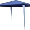 LEX Pavillon 3 X 3 M, PE Gewebe, Metallgestänge, Blau/Weiß