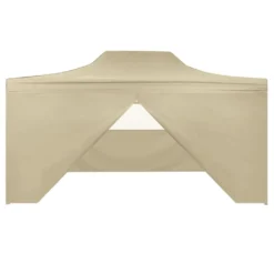 VidaXL Faltzelt Pop-Up Mit 4 Seitenteilen 3 X 4,5 M Cremeweiß -Deutschland Garten Zier Verkaufs-Shop ee733b1648ddd89ed7db8343086ccc26