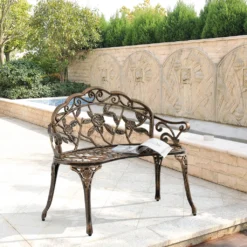 [casa.pro] Gartenbank 2-Sitzer Gusseisen Bronze Parkbank Wetterfest Antik Eisenbank Sitzbank Rund -Deutschland Garten Zier Verkaufs-Shop ee9bb02059f280da3f74dffb01b335b9