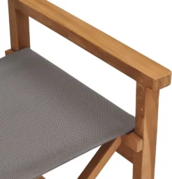 VidaXL Regiestuhl Massivholz Teak Grau -Deutschland Garten Zier Verkaufs-Shop eea6d5dbe746d075df10a669a0cd2e2b