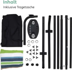 VITA5 Hängematte Mit Gestell Outdoor - Hängematte 2 Personen Für Garten & Balkon - Doppelhängematte Mit Getränkehalter- Tragbare Hängematte 200kg Belastbarkeit (Grün/Blau Cupholder) -Deutschland Garten Zier Verkaufs-Shop ef04d1724127786b1740f247229d7cd0