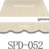 VANA Markisenstoffe Markisentuch Markisenbespannung Zeltstoffe Sonnenschutz Ersatzstoffe Ohne Volant (6x3.5m, SPD052)