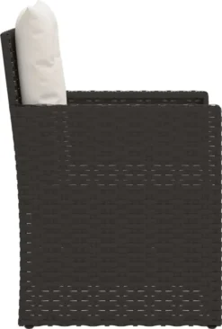 VidaXL Gartensessel Mit Kissen Schwarz Poly Rattan -Deutschland Garten Zier Verkaufs-Shop f005c7376e8840ab962e79d56c8b10f5