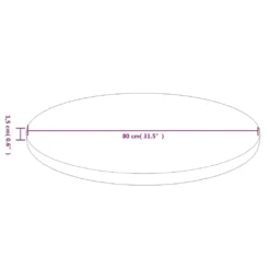 VidaXL Runde Tischplatte Dunkelbraun Ø80x1,5 Cm Behandeltes Eichenholz -Deutschland Garten Zier Verkaufs-Shop f0a207cd8b491b7fe43ad313c90c7384