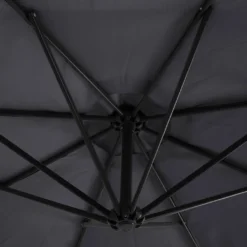 SVITA Sonnenschirm 3m Ampelschirm Mit Sonnenschutz UV50+ Matt Dunkelgrau -Deutschland Garten Zier Verkaufs-Shop f0df44dd42bd6800223f1871e67065cc