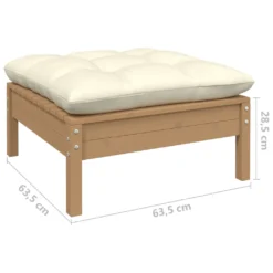 VidaXL 5-tlg. Garten-Lounge-Set Mit Kissen Honigbraun Kiefernholz -Deutschland Garten Zier Verkaufs-Shop f117471ee8766216734e3b9ee46f469c