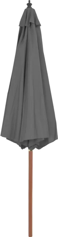 VidaXL Sonnenschirm Mit Holz-Mast 300 Cm Anthrazit -Deutschland Garten Zier Verkaufs-Shop f156ca73378d0c2038b9f40051a23e4f