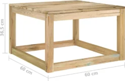 VidaXL 7-tlg. Garten-Lounge-Set Mit Kissen Imprägniertes Kiefernholz -Deutschland Garten Zier Verkaufs-Shop f211a91953938f1d31dbe7ac51401215