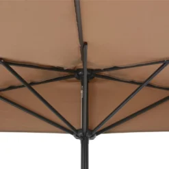 VidaXL Balkon-Sonnenschirm Mit Alu-Mast Taupe 300×150 Cm Halbrund -Deutschland Garten Zier Verkaufs-Shop f28d6f8ef27af25c8b7740c949cb5e87