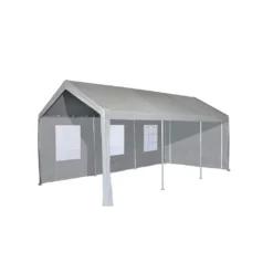 Garten Party Pavillon, Wasserdichtes Outdoor-Partyzelt Mit Seitenwänden, Faltbares Bierzelt Mit PE-Dachplane, Faltpavillon Für Garten Und Camping – 3 X 6 M, Grau -Deutschland Garten Zier Verkaufs-Shop f2c081f214b7adeb68cb27847d2b87fe