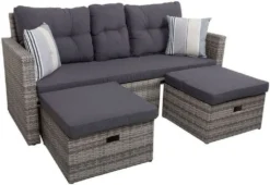 Garten Lounge Sofa Sitzgruppe Garten Couch Sessel Rattan Optik Gartenmöbel -Deutschland Garten Zier Verkaufs-Shop f346c9a5289f034899eb498434c2f4f7