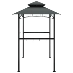 VidaXL Grillpavillon Mit Seitenregalen Anthrazit 240x150x243 Cm Stahl -Deutschland Garten Zier Verkaufs-Shop f3a1d3042a18605f92682a40f1d5cad1