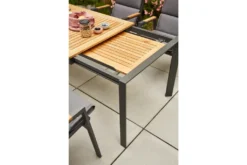 Zurigo Auszietisch 180/240x90cm Teakholz / Anthrazit -Deutschland Garten Zier Verkaufs-Shop f4b37c1887859b368395fe5d478c7a79