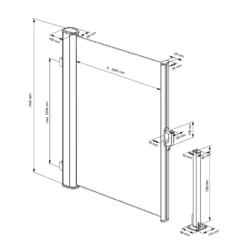 Koopman Windschutz Für Terrasse - 3x1,4 M - Anthrazit - Einziehbar -Deutschland Garten Zier Verkaufs-Shop f59127cd4c76c88719a134c1213d49ab