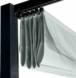 Pavillon Sky, 300x400cm, Gestell Aus Aluminium/Stahl, Pulverbschichtet In Anthrazit, Dach Aus Polyester 200g In Grau, Zerlegt Im Karton Verpackt -Deutschland Garten Zier Verkaufs-Shop f6cad147de4846e3c82aad9b83da9a06