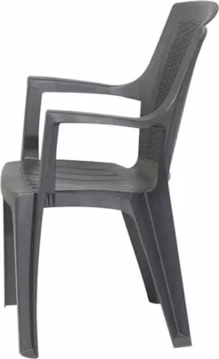 PROGARDEN Eden SET 4x Stapelsessel Anthrazit Kunststoff M73551 -Deutschland Garten Zier Verkaufs-Shop f725966c7e0cfdc4bfcfa6656e5972af