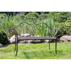 Garden Pleasure Metall Garten Bank Sitzbank Parkbank Terrasse Rost Antik Optik -Deutschland Garten Zier Verkaufs-Shop f741d54dcb2684bc417f30f66e911575