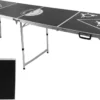 Beer Pong Tisch Höhenverstellbar - 240 X 64 Cm - Klappbarer Trinkspiel Partyspiel Koffertisch