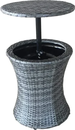 Garden Pleasure Tisch MUMBAI Mit Getränkekühler Ø45cm Stahl Und Kunststoff Grau - Sommerparty Im Garten -Deutschland Garten Zier Verkaufs-Shop f7e924cde4be878c6b020973522b4a22