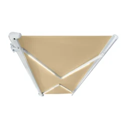 HOME DELUXE - LED Vollkassettenmarkise ELOS 395 X 300 Cm Sandfarben Garten Markisen LED -Deutschland Garten Zier Verkaufs-Shop f7ec895675be078eeacc8d0323737ec7