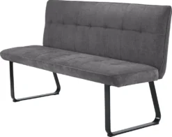 HOMEXPERTS Bank TILDA B 160, H 92, T 59 Cm Grau