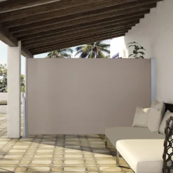 EINFEBEN Seitenmarkise Markisen Ausziehbar 160x300cm Alu Sichtschutz Windschutz Sonnenschutz Seitenrollo Braun -Deutschland Garten Zier Verkaufs-Shop f84b2ef055e0f05363d22f649fe34ff7