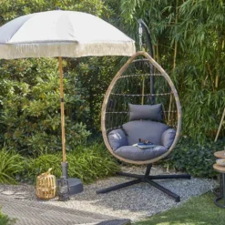 SIENA GARDEN Maui Mittelstockschirm Woodlook/natur Ø 180cm L30525 -Deutschland Garten Zier Verkaufs-Shop f851c47d4841bfb11cbcbe555f244191