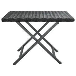 VidaXL Klapptisch Schwarz 45x35x32 Cm Poly Rattan -Deutschland Garten Zier Verkaufs-Shop f8c596ab120ab595597211e1a2585f52