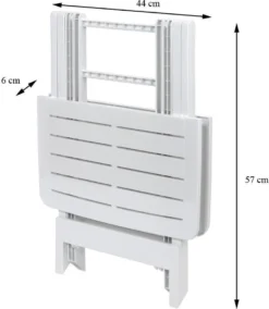 Klapptisch Beistelltisch Klappbar 50x45x43 Cm Balkontisch Campingtisch Gartentisch Kunststoff, Farbe:weiß -Deutschland Garten Zier Verkaufs-Shop f8e7720d16aa6f96fec55852f8eefb11