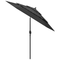 VidaXL Sonnenschirm Mit Aluminium-Mast 3-lagig Anthrazit 2,5 M -Deutschland Garten Zier Verkaufs-Shop f9657af084782a5b84e2c4c48b581a69