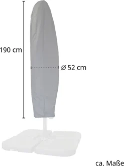 SVITA Sonnenschirm 3m Set Haube Gewichte Garten Ampelschirm Outdoor 360° Schirm Alu Drehbar Kippbar Blau -Deutschland Garten Zier Verkaufs-Shop fa67812734af8fc31305d79d953fc80a