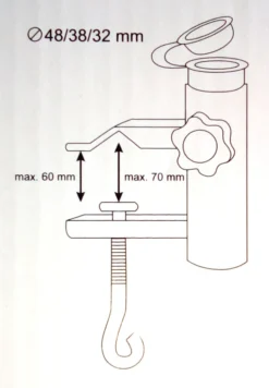 Schirmhalter Für Balkon-Geländer Sonnenschirmhalter Balkonklammer Schirmständer -Deutschland Garten Zier Verkaufs-Shop fa86992bd29bdcb60eeab8ca8c6f60fd
