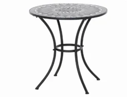 Como Tisch Rund Ø 60cm Schwarz / Mosaikoptik -Deutschland Garten Zier Verkaufs-Shop fab2444573cd77b56e22ef074feb5441