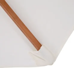 Outsunny Sonnenschirm Holzschirm Gartenschirm Balkonschirm Kurbelschirm, Pappel, Creme, Φ2.7x2.5m (Modell1) -Deutschland Garten Zier Verkaufs-Shop fbcc435231272c0f4386a2dde443e15b
