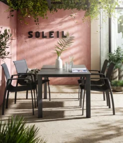 Dehner Gartentisch Nancy, Mit Antihaft-Beschichtung, 160 X 75 X 90 Cm, Aluminium/Glas, Grau -Deutschland Garten Zier Verkaufs-Shop fbf257bf56bab55d67587203760beaba