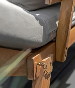 Dehner Gartenmöbel Sofa Macao, Inkl. Polster, Ca. 203 X 63 X 44 Cm, FSC® Akazienholz/Polyester, Geölt, Braun/grau -Deutschland Garten Zier Verkaufs-Shop fc1b063081e32eabdc4f388d4c407920