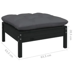 VidaXL 9-tlg. Garten-Lounge-Set Mit Kissen Schwarz Kiefernholz -Deutschland Garten Zier Verkaufs-Shop fc5bbbb4e4e8d9e6e8c2badfba90b5c7