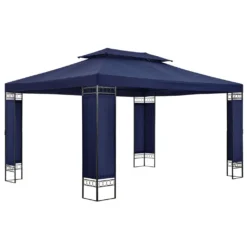 Juskys Pavillon Capri 3x4m Mit Doppeldach - Wasserabweisend & Stabil - Garten Feiern & Feste - Partyzelt Gartenpavillon Gartenzelt Outdoor Blau -Deutschland Garten Zier Verkaufs-Shop fcfd38cdfe4ddd75e442af4764c96fa0