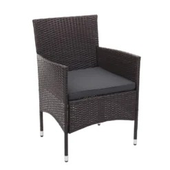 Poly-Rattan Garnitur HWC-F55, Balkon-/Garten-/Lounge-Set Sofa Sitzgruppe Braun, Kissen Dunkelgrau -Deutschland Garten Zier Verkaufs-Shop fd1ad3ab6abd2ab1a107ad76334c425b