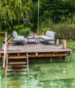 Dehner Gartenlounge Bellevue Inkl. Polster, 3-teilig, Aluminium/Polyester/Polyurethan, Dunkelgrau/hellgrau -Deutschland Garten Zier Verkaufs-Shop fd5fd429e79a6b70e43f9a66949ee1c0