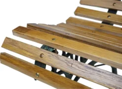 Gartenbank MCW-F97, Sitzbank Parkbank Holzbank, 2-Sitzer Gusseisen Holz 122cm 22kg Hellbraun -Deutschland Garten Zier Verkaufs-Shop fde727fee8fec3d51613ac16e1d9dffc 1