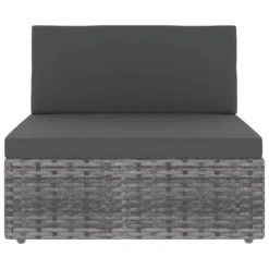VidaXL Modulares 3-Sitzer-Sofa Poly Rattan Grau -Deutschland Garten Zier Verkaufs-Shop fdf250b4a35ecbb02cf97a7dbd4fa344