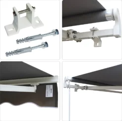 Outsunny Markise Alu-Markise Aluminium-Gelenkarm-Markise Sonnenschutz Balkon -Deutschland Garten Zier Verkaufs-Shop fdfbe556054522ac9f276d51c580514a