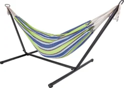 Doppel Hängematte Mit Stahlgestell - Modell: Celeste & Yellow