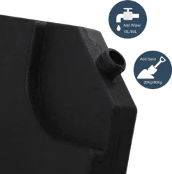 Mucola Schirmständer 60 L / 80 Kg 4er Set Ampelschirmständer Outdoor Schirmgewicht Bodenkreuz Sonnenschirmständer Schirmhalter Schirmfuß Wasser Sand Gefüllt Garten -Deutschland Garten Zier Verkaufs-Shop ffecfa3d696c8e28e9ec4c47ae3bc01b